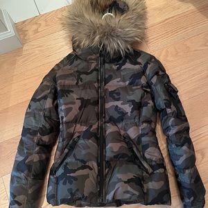 SAM Camouflage Coat with Fur Hood